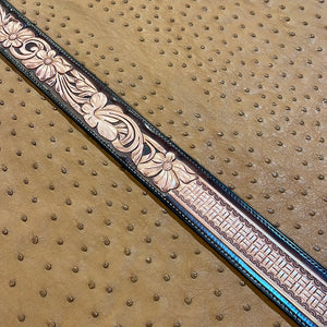 Size 34.5 Half Floral Belt