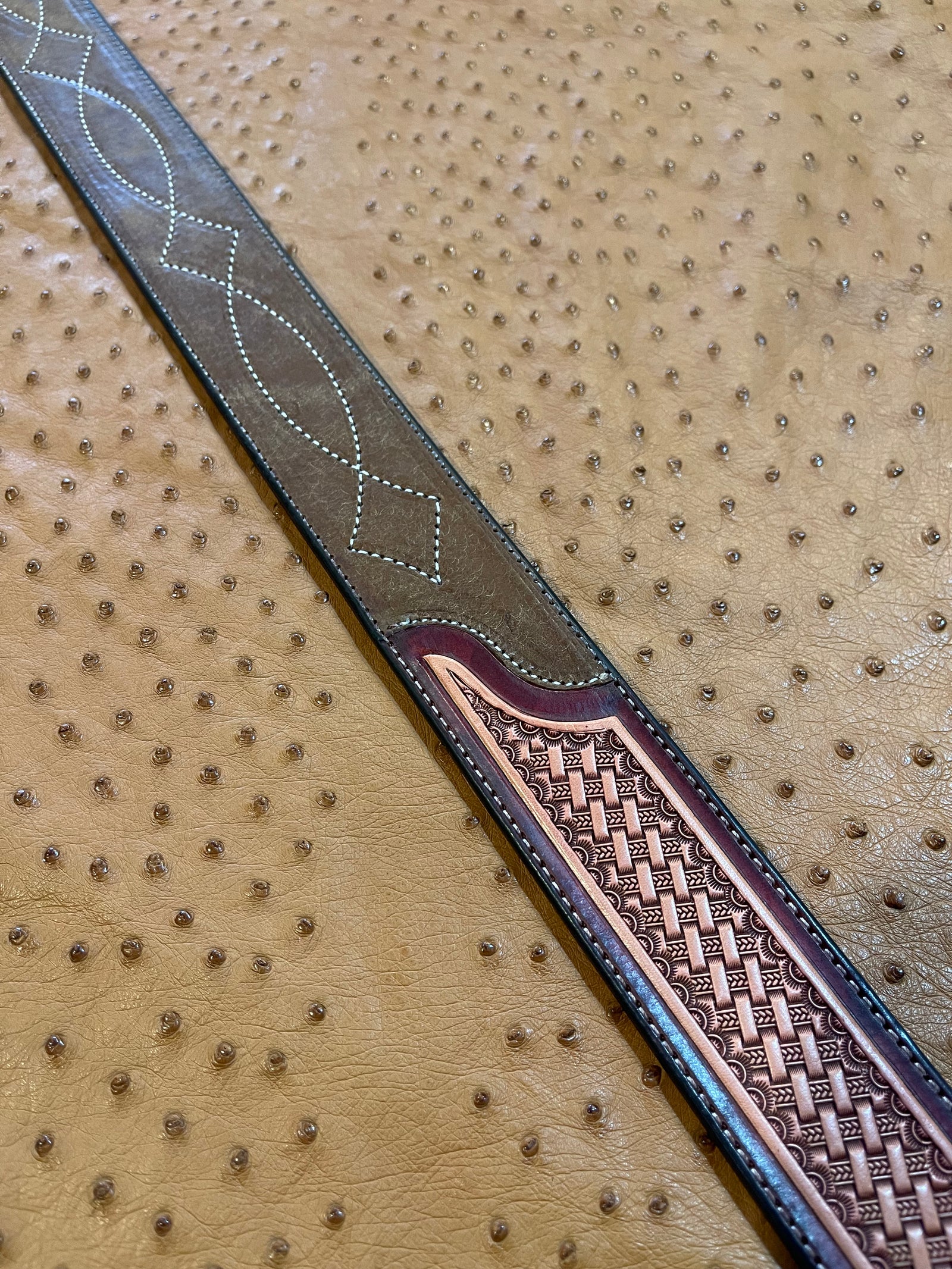 Basket Stamped Belt