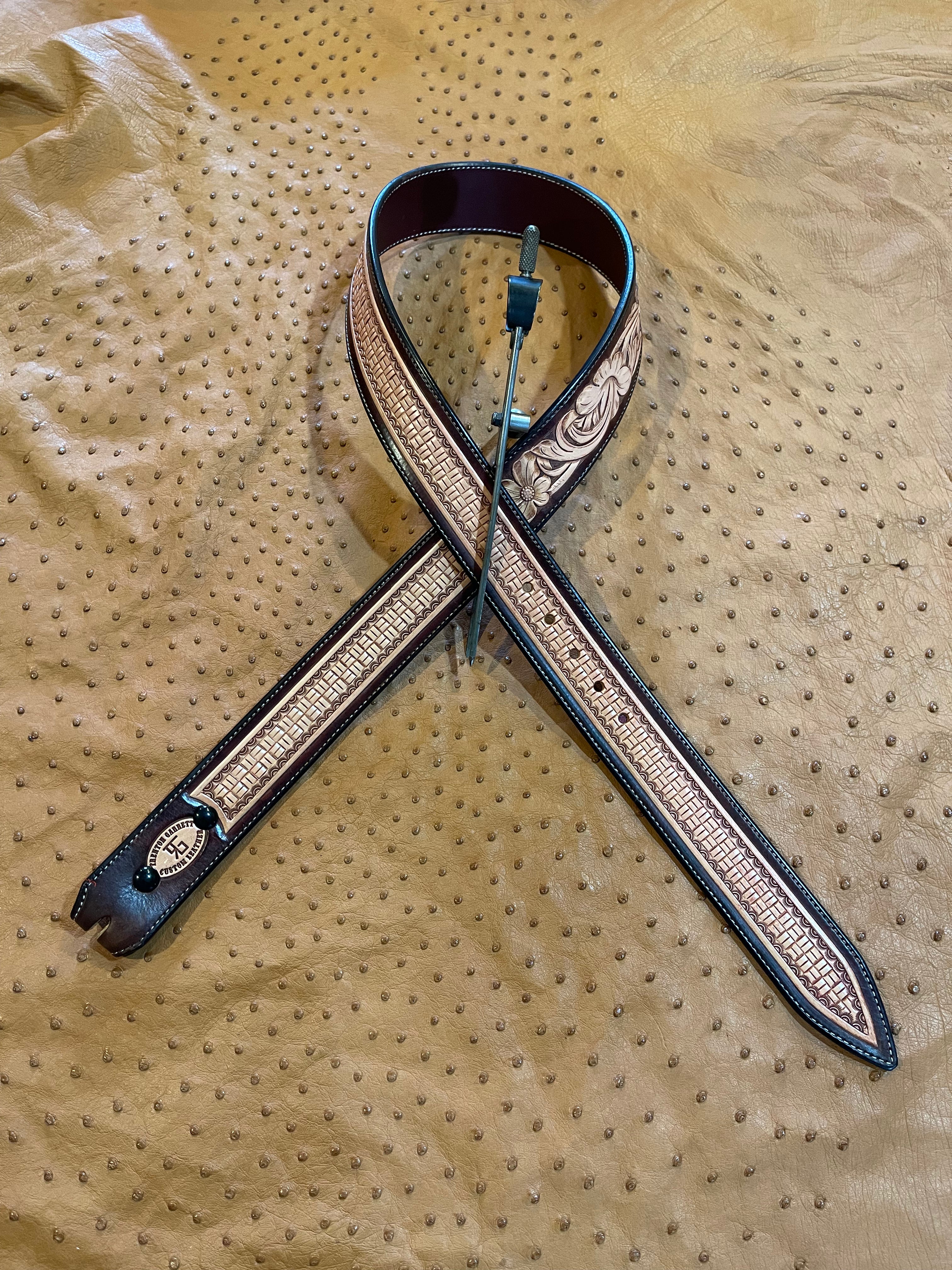 Size 34.5 Half Floral Belt